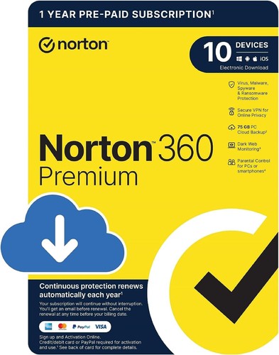 Norton 360 premium antivirus - premium,