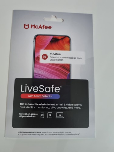 Mcafee livesafe with scam - mcafee,